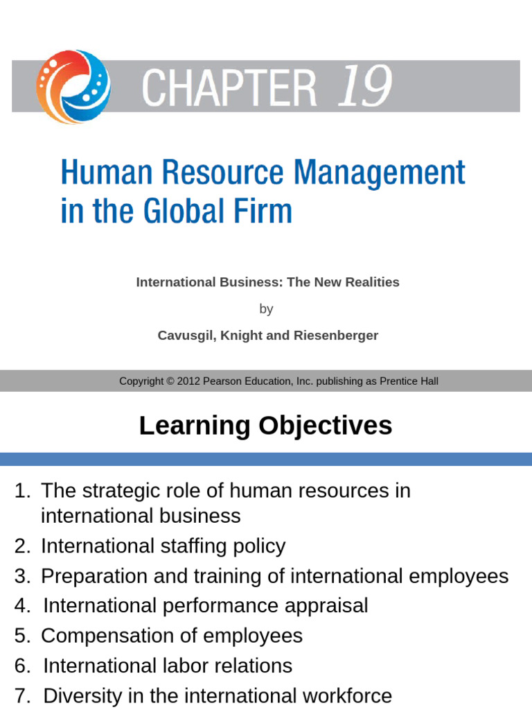International Business: CH - 17 Human Resource Management in The Global ...