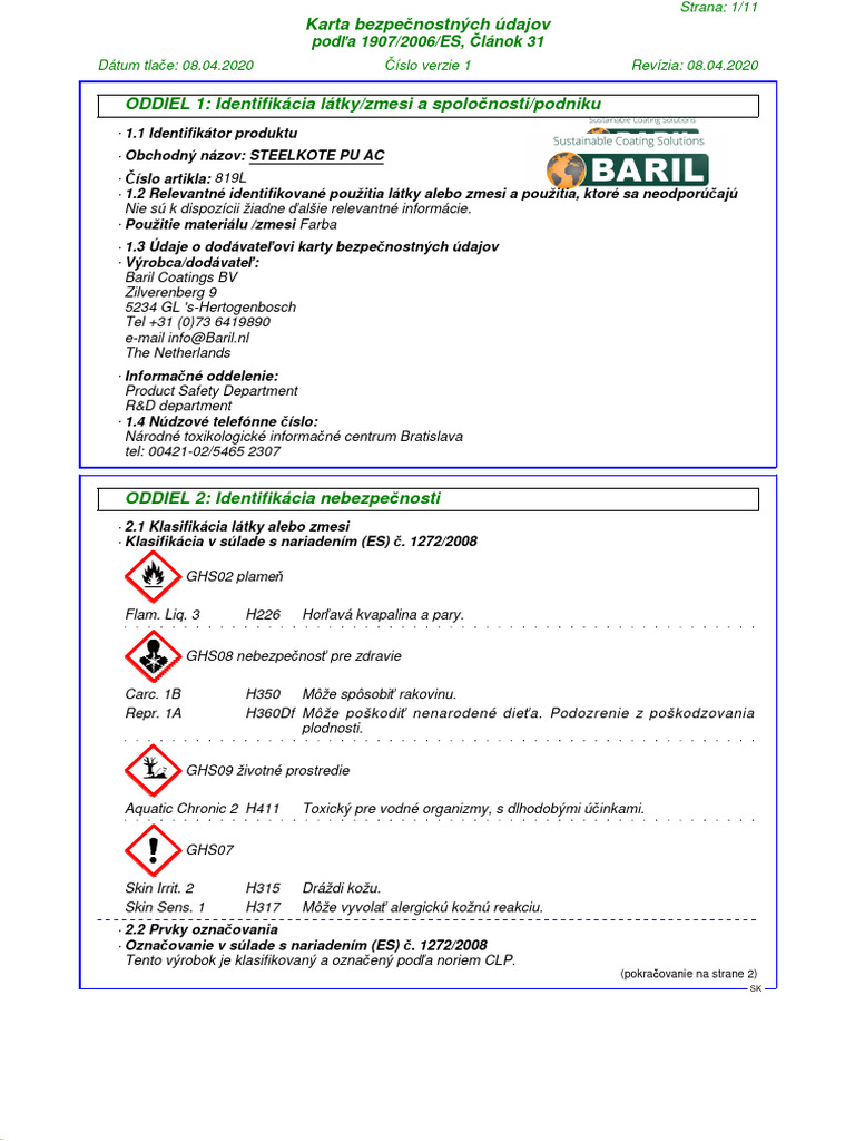 Краска 819 Steelkote Pu Ac+ KBU SK | PDF