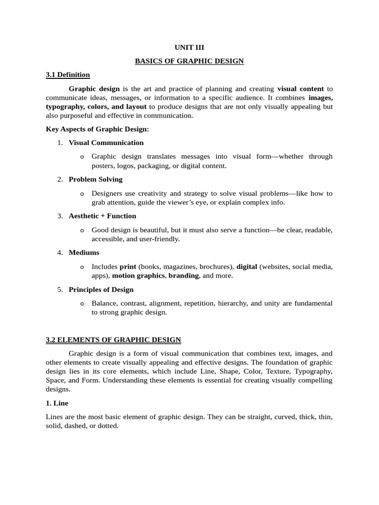 Graphic Design Fundamentals Explained | PDF | 3 D Computer Graphics ...