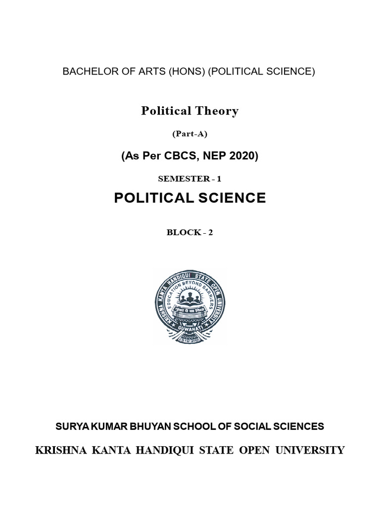 Political Theory: Key Concepts Explained | PDF | Sovereignty | Democracy