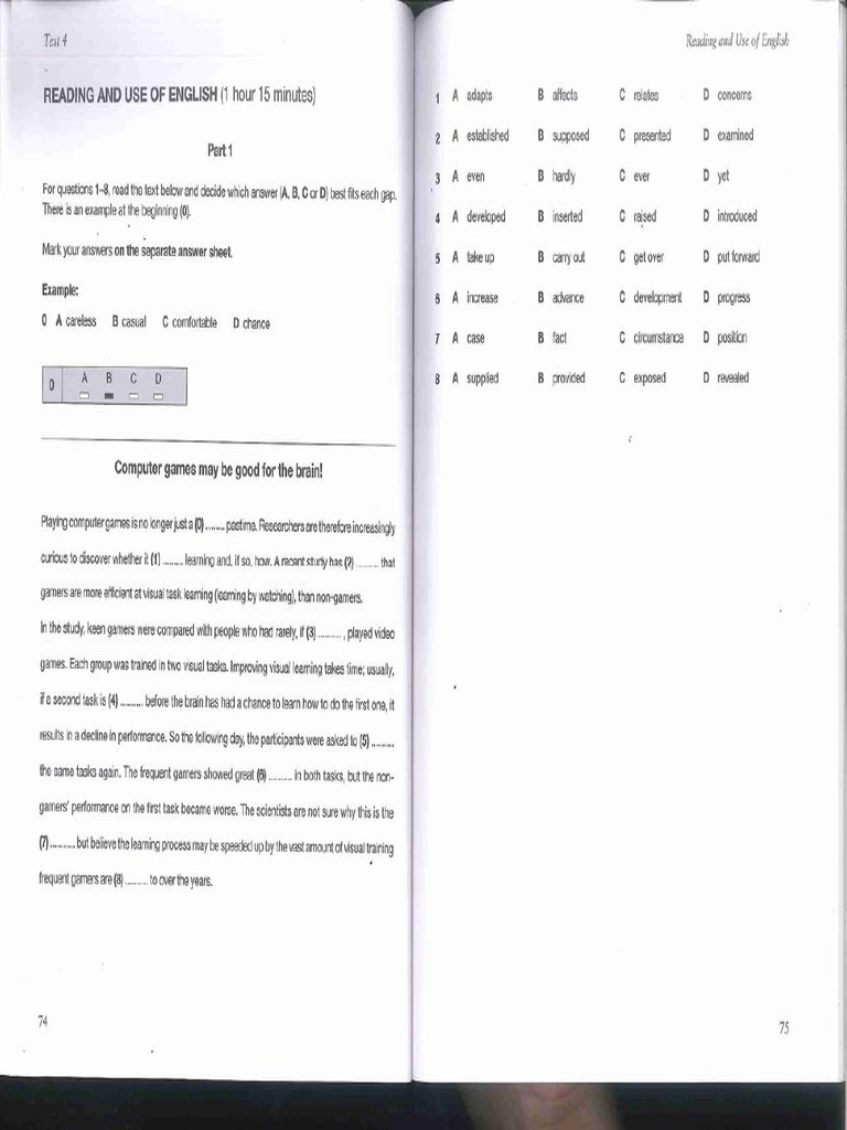 B2 Test 4 | PDF