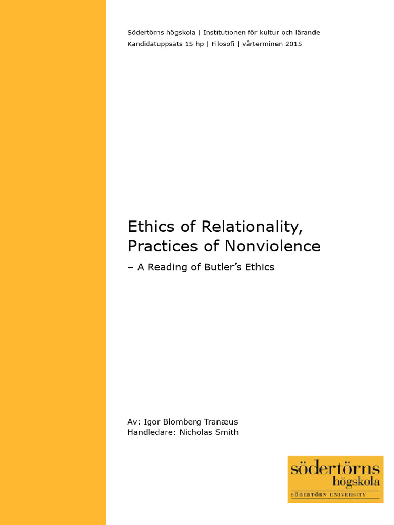 Butler's Ethics of Relationality Explained | PDF | Michel Foucault | Truth