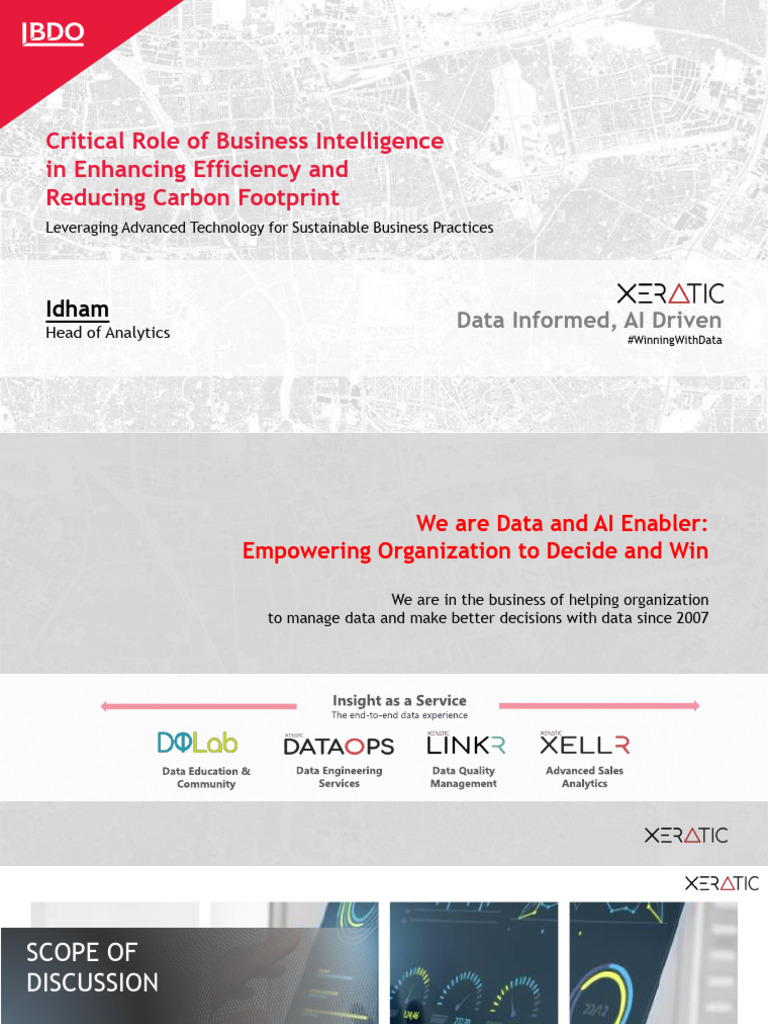 Idham - Critical Role of BI in Enhancing Efficiency and Reducing Carbon ...