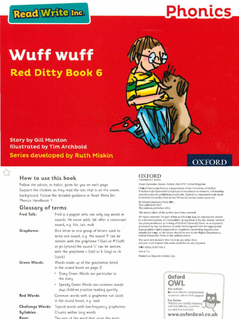 Wuff Wuff: Read Write Inc. Lesson Plan | PDF | Linguistics