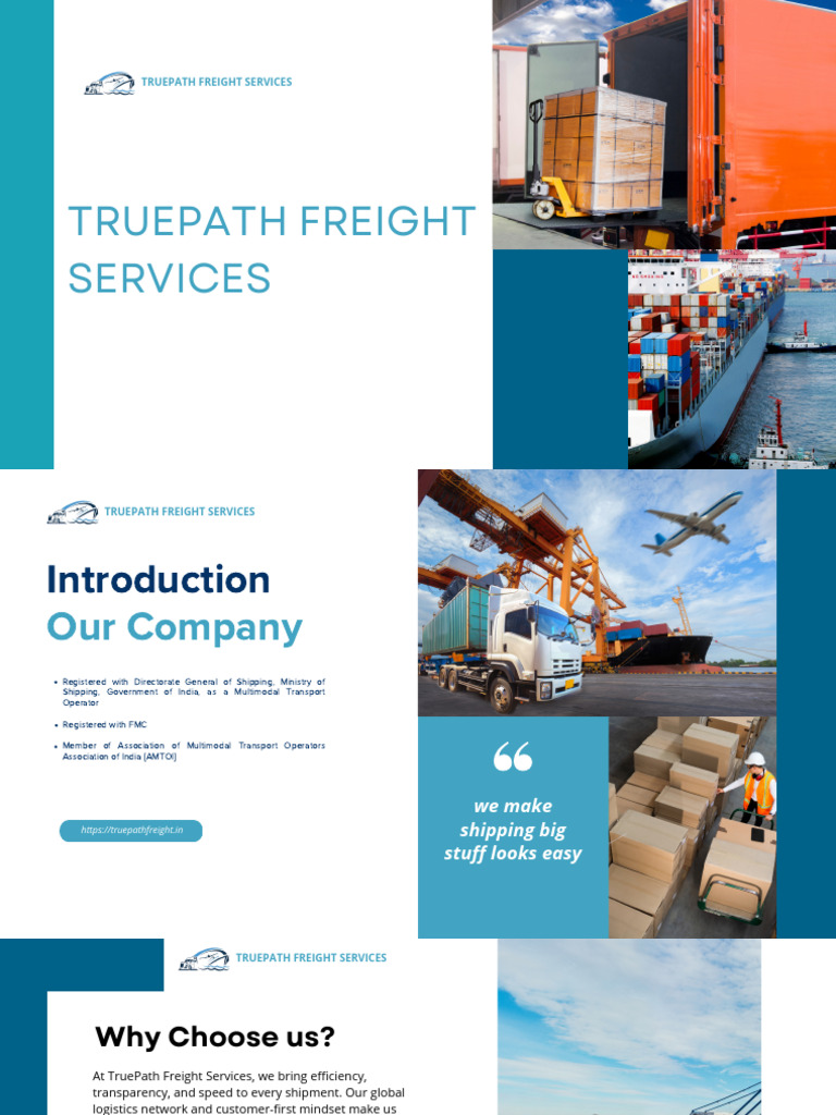 TruePath Freight Services Overview | PDF | Cargo | Freight Transport