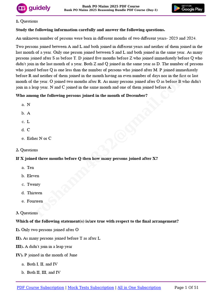 Bank PO Mains 2025 PDF Course-1751111823351 | PDF