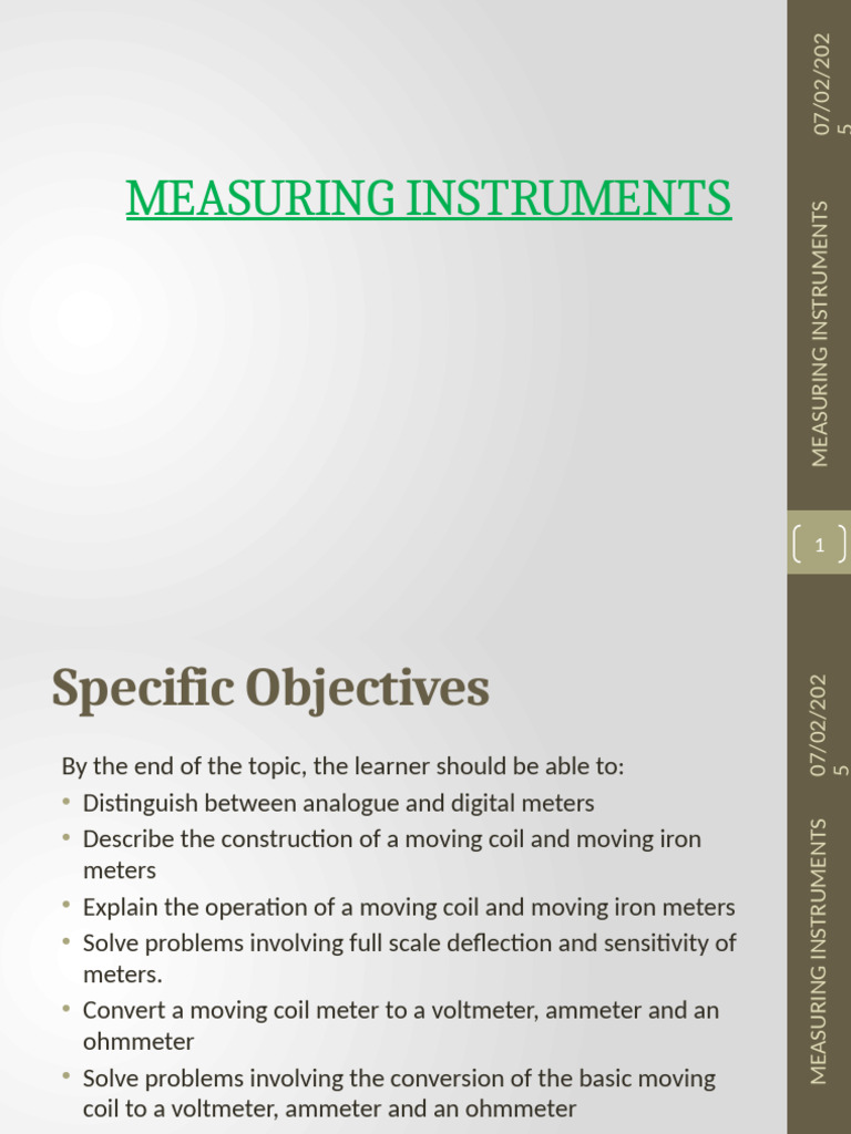 Understanding Measuring Instruments | PDF | Resistor | Electromagnetism