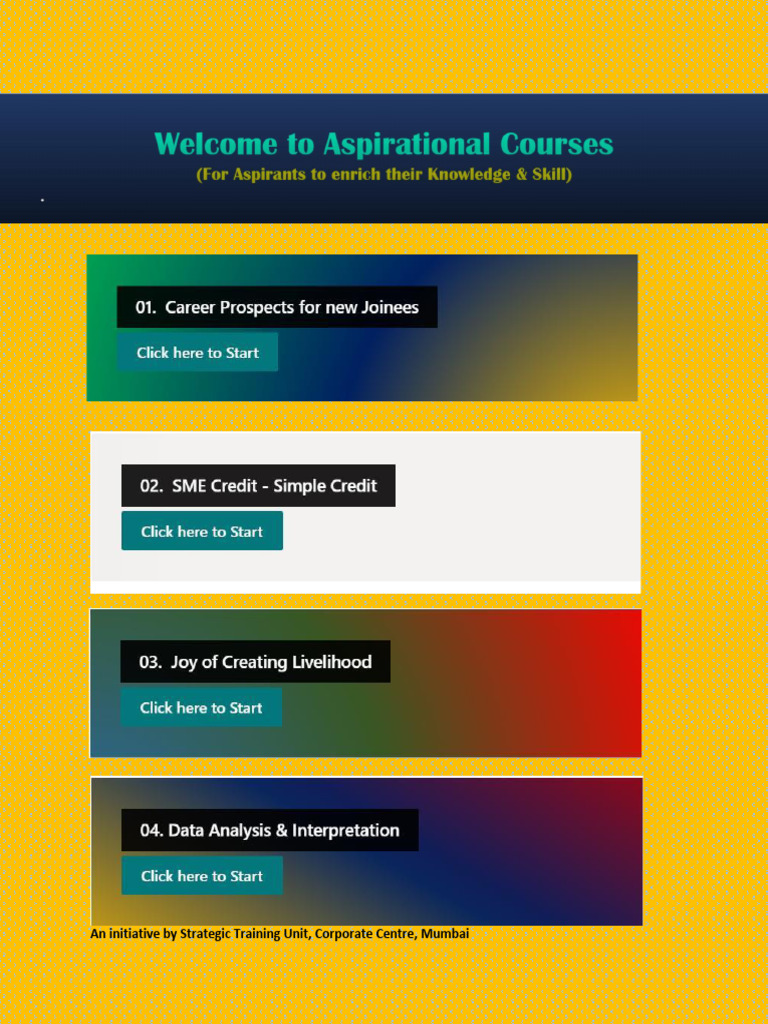 Aspirational Courses - STU Initiative (1) 20211106212421 | PDF