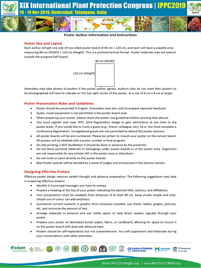 GRC Poster Presentation Guidelines | PDF | Poster