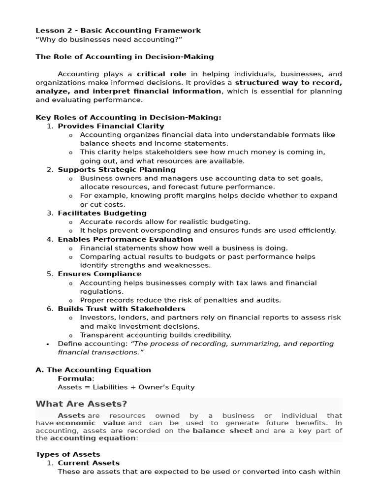Understanding Basic Accounting Principles | PDF | Debits And Credits ...
