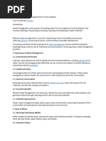 Class 10 Waste Management Project | PDF