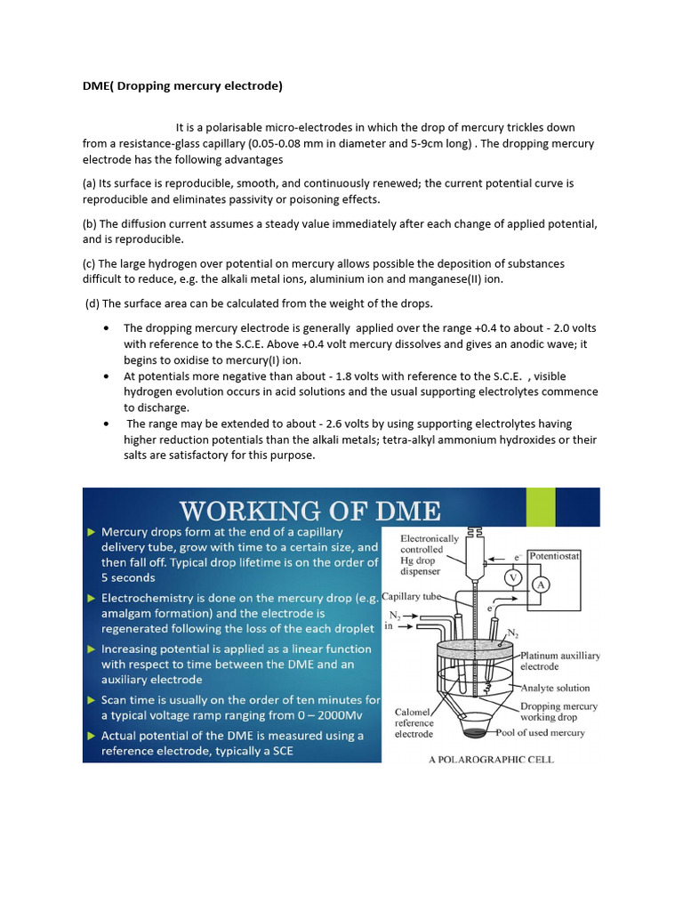 Advantages and Working of DME | PDF