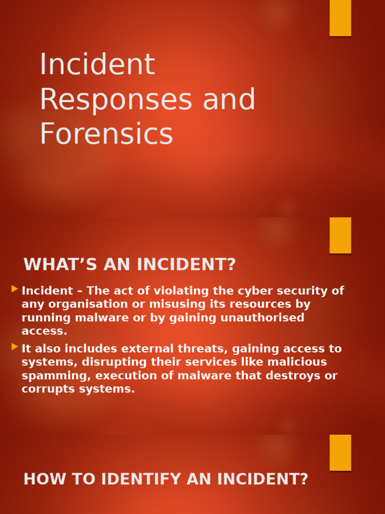 Cyber Incident Response and Forensics Guide | PDF | Security | Computer ...