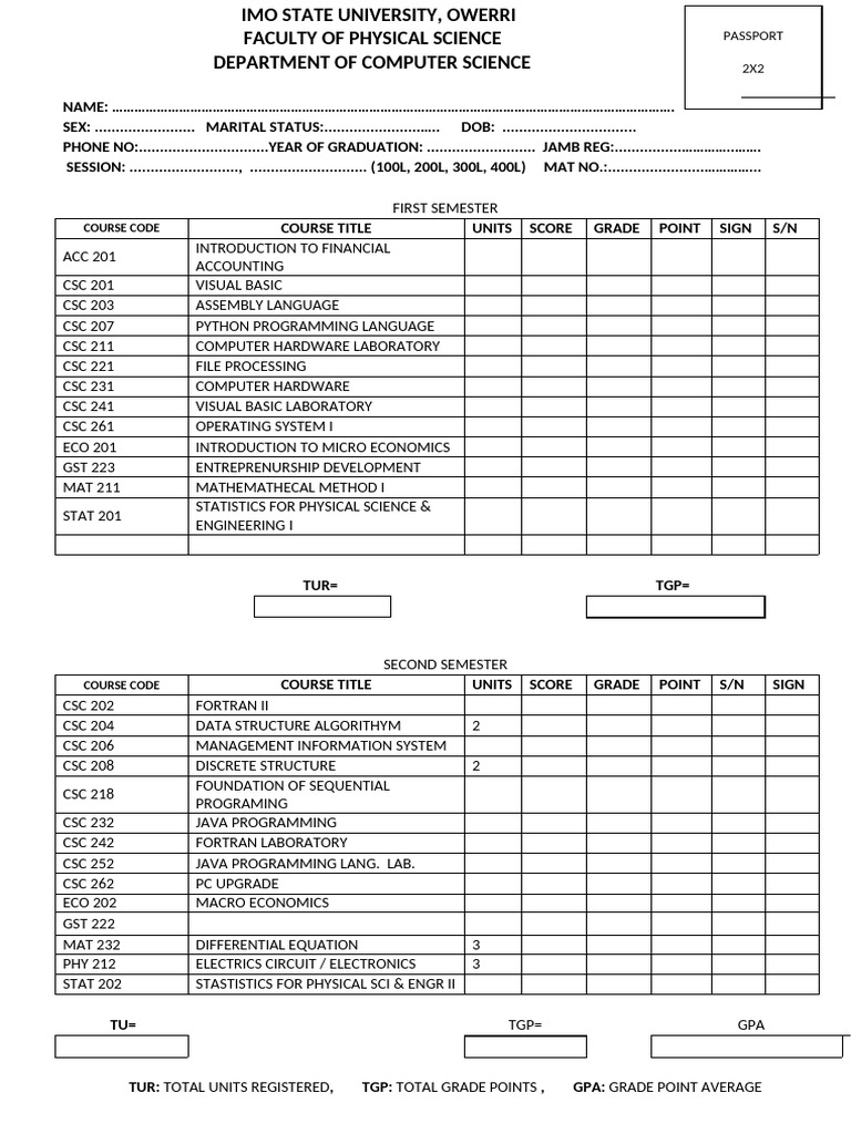 IMO State University Computer Science Transcript | PDF | Software ...