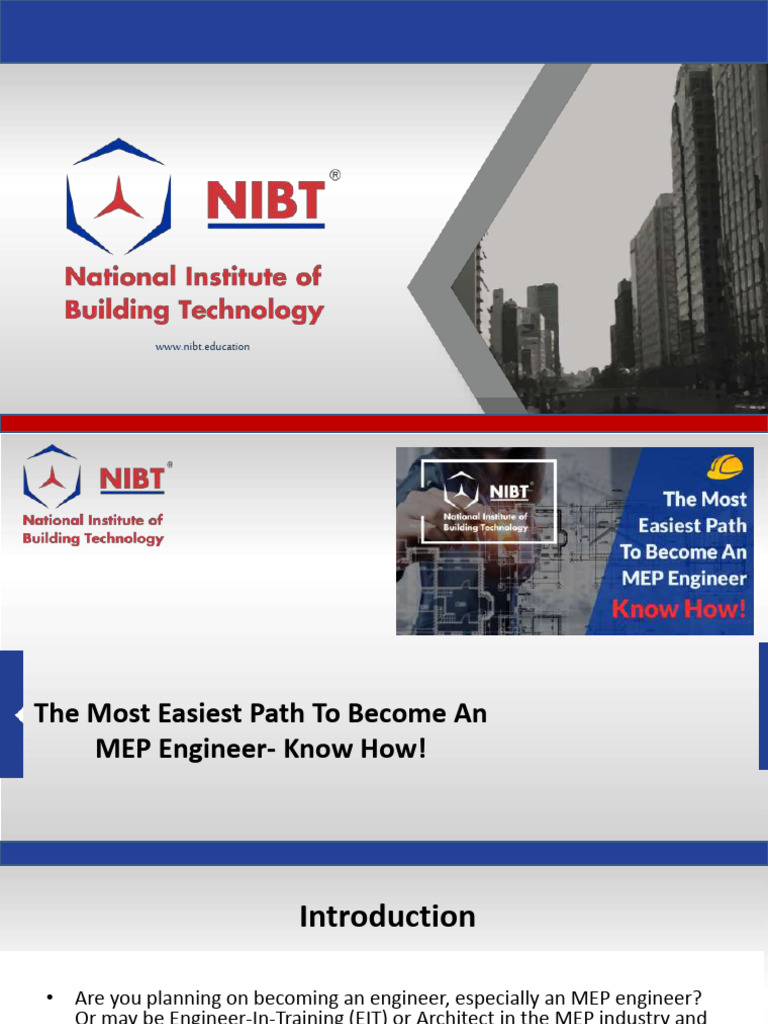 The Most Easiest Path To Become An Mep Engineer Know How! | PDF ...