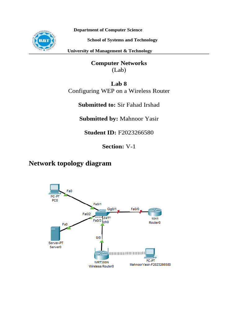 Configuring WEP on Wireless Routers | PDF