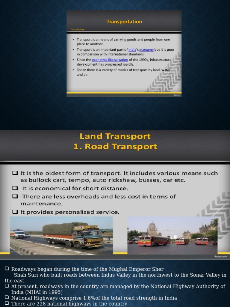 Importance of National Highways in India | PDF | Road | Transport ...