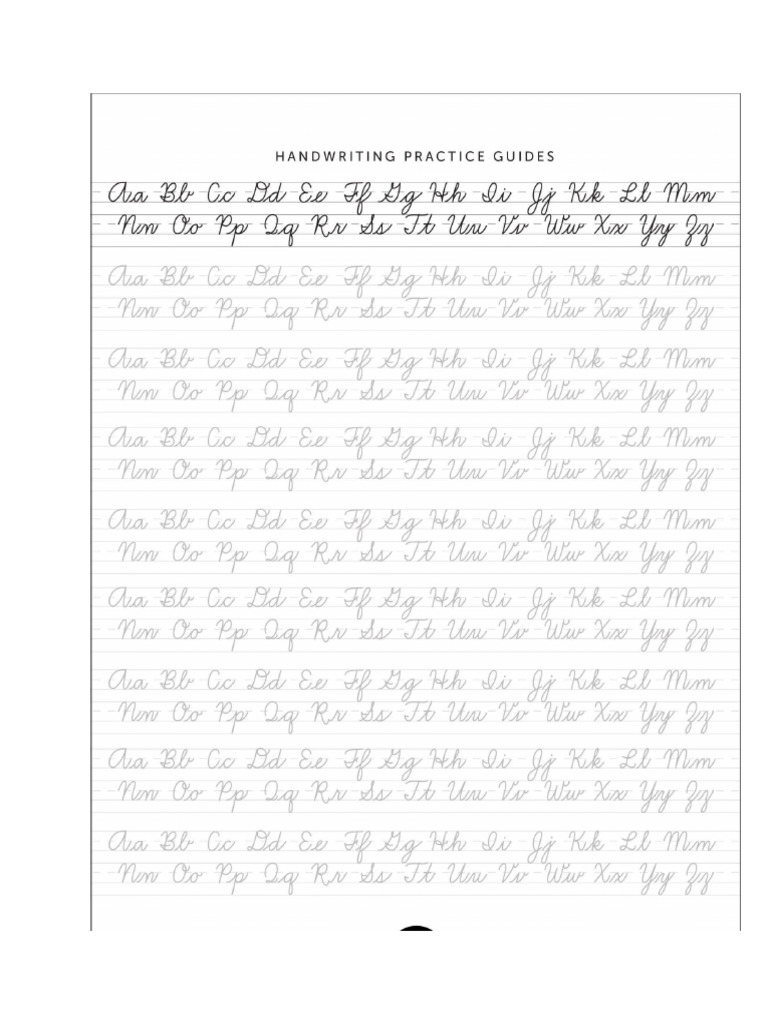 Cursive Writing | PDF