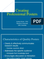 Creating Professional Posters: Audrey Rorrer, PHD Research Associate Unc Charlotte