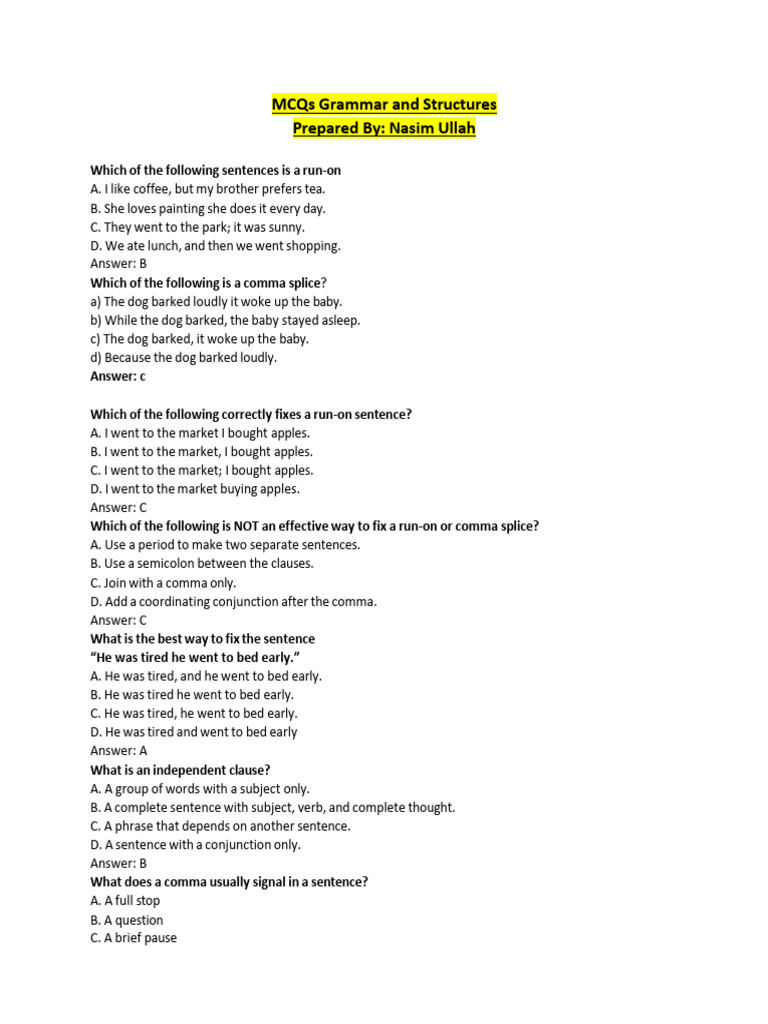 Identifying Sentence Errors in Grammar | PDF | Semantic Units | Semantics