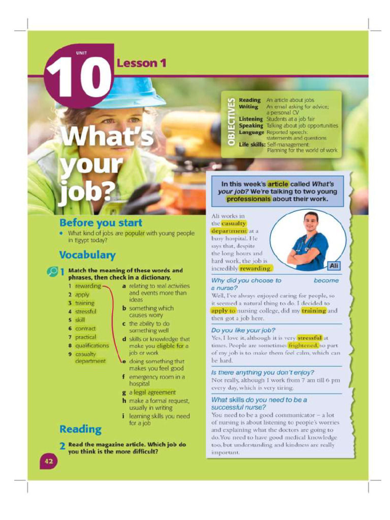 Senior Unit 10 OL | PDF