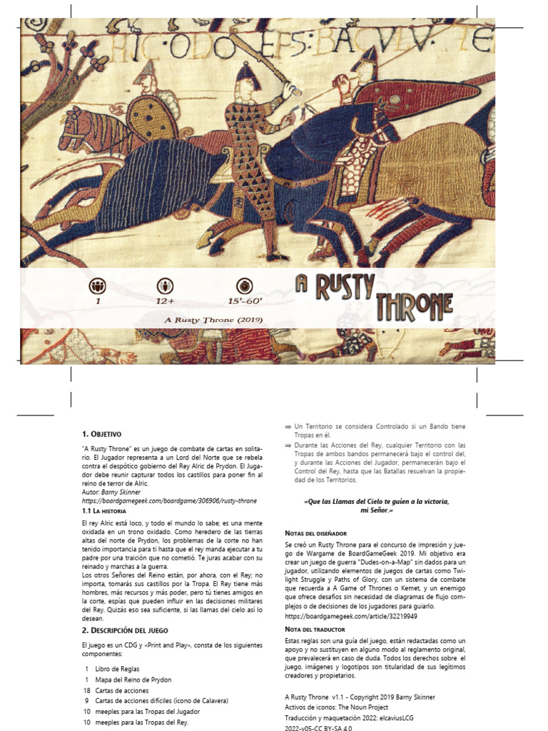 A Rusty Throne Reglas v05 | PDF