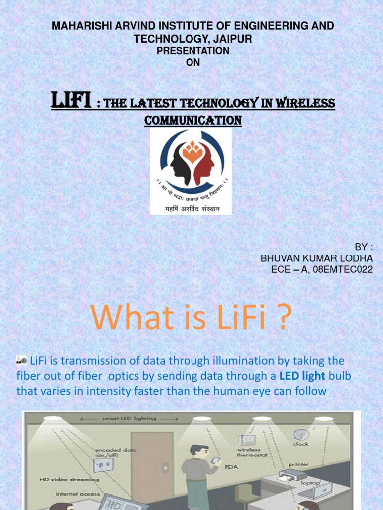 LiFi Technology: Revolutionizing Wireless Communication | PDF | Radio ...