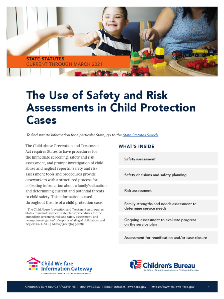 Use of Safety and Risk Assessment in CPS Cases | PDF | Child Neglect ...