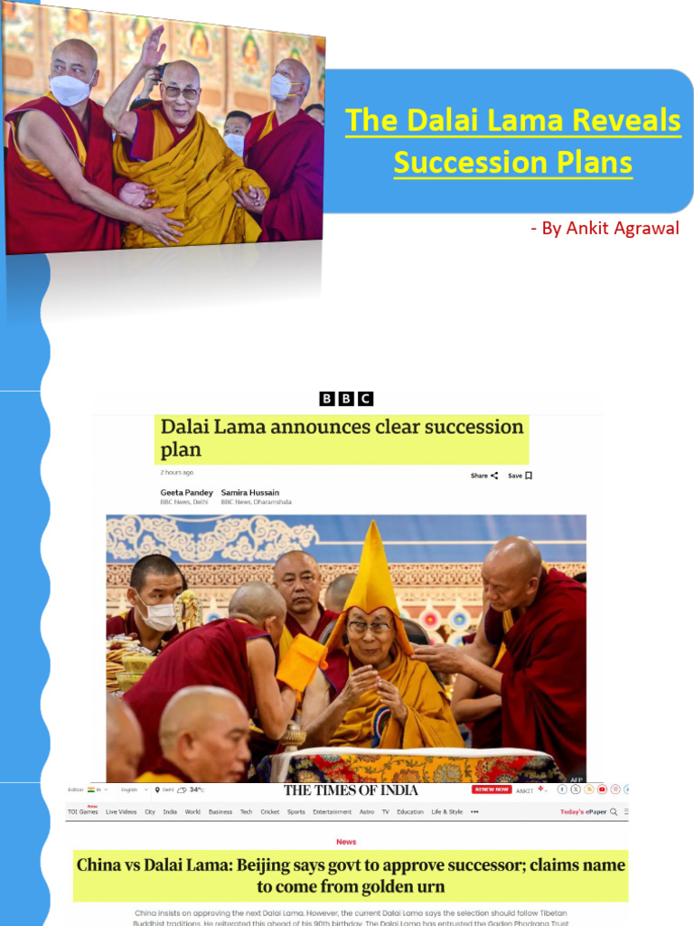 The Dalai Lama Reveals Succession Plans | PDF