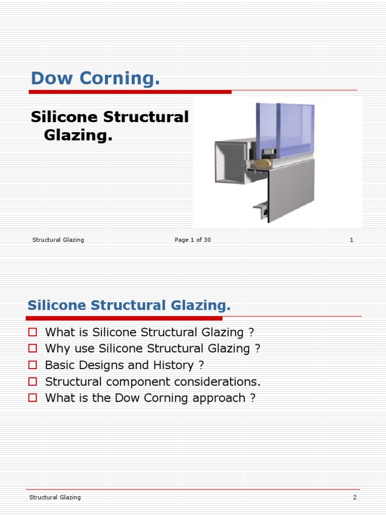 Silicon Structural Glazing Silicone Glasses