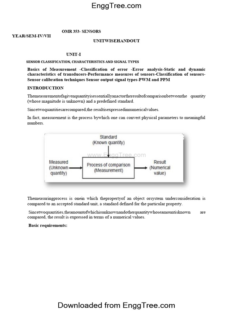 OMR 353 Sensors Syllabus Overview | PDF | Inductor | Inductance