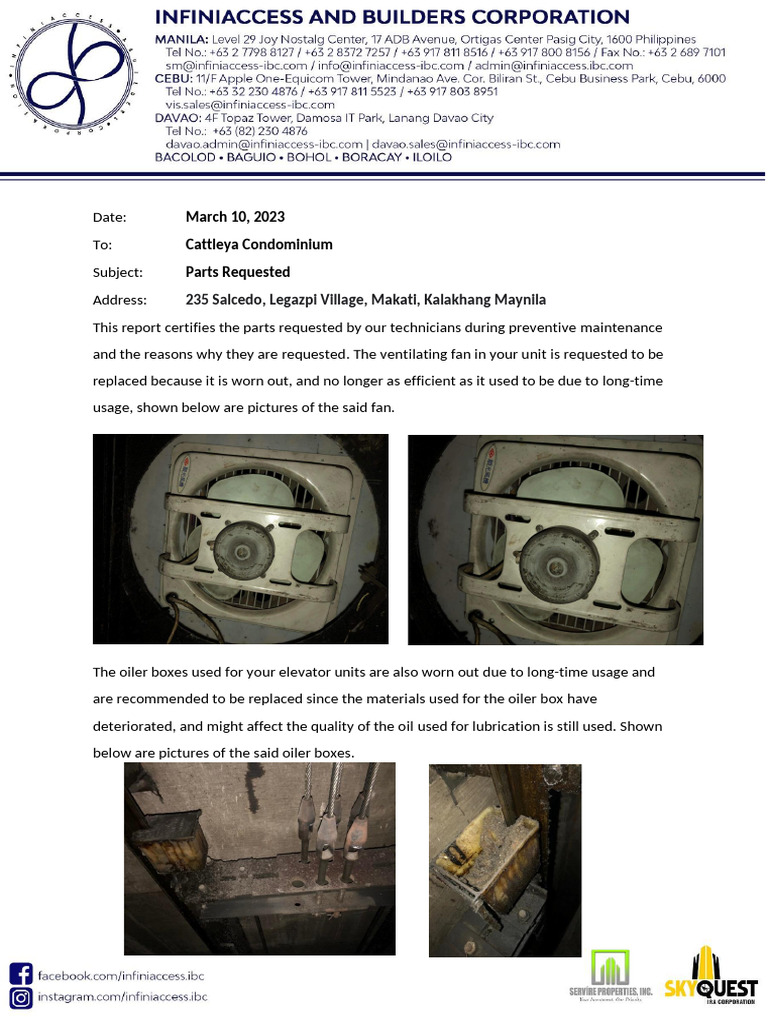 Letters For Parts Request Updated v2 | PDF