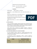 Informe Técnico de Inspección Ocular de Estructura-Local COFOPRI-LA MOLINA