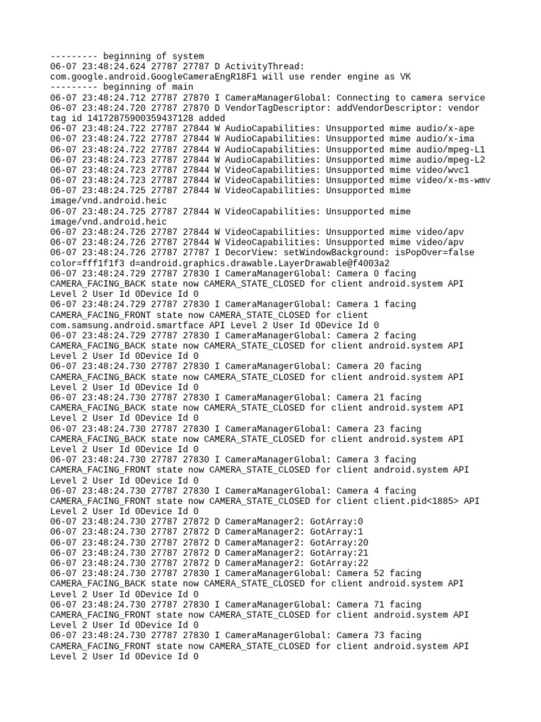Log Cat 1749318504657 | PDF | Operating System Technology | Software ...