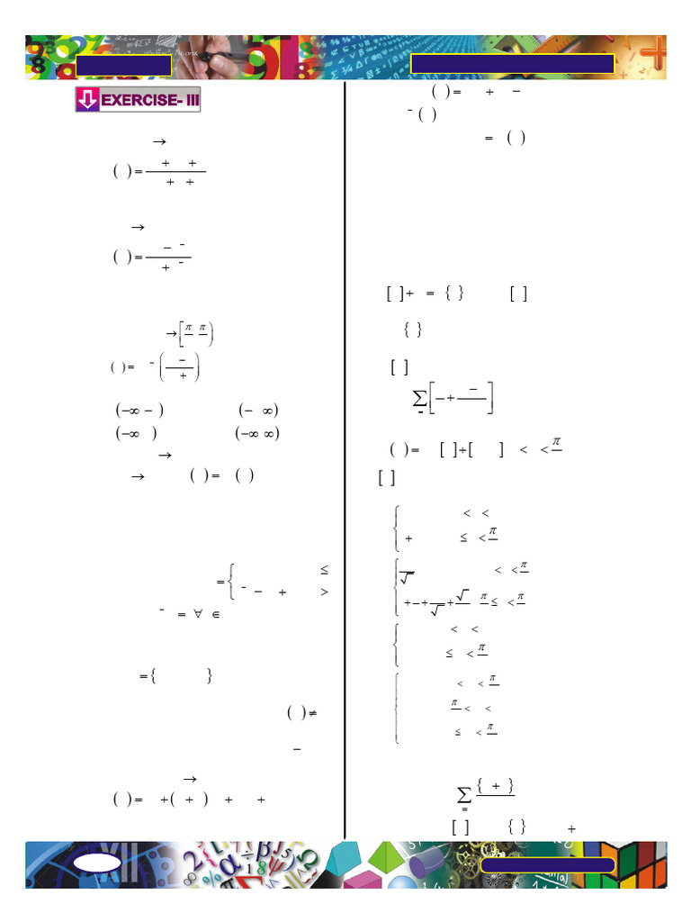 Functions (CW) | PDF | Function (Mathematics) | Numbers