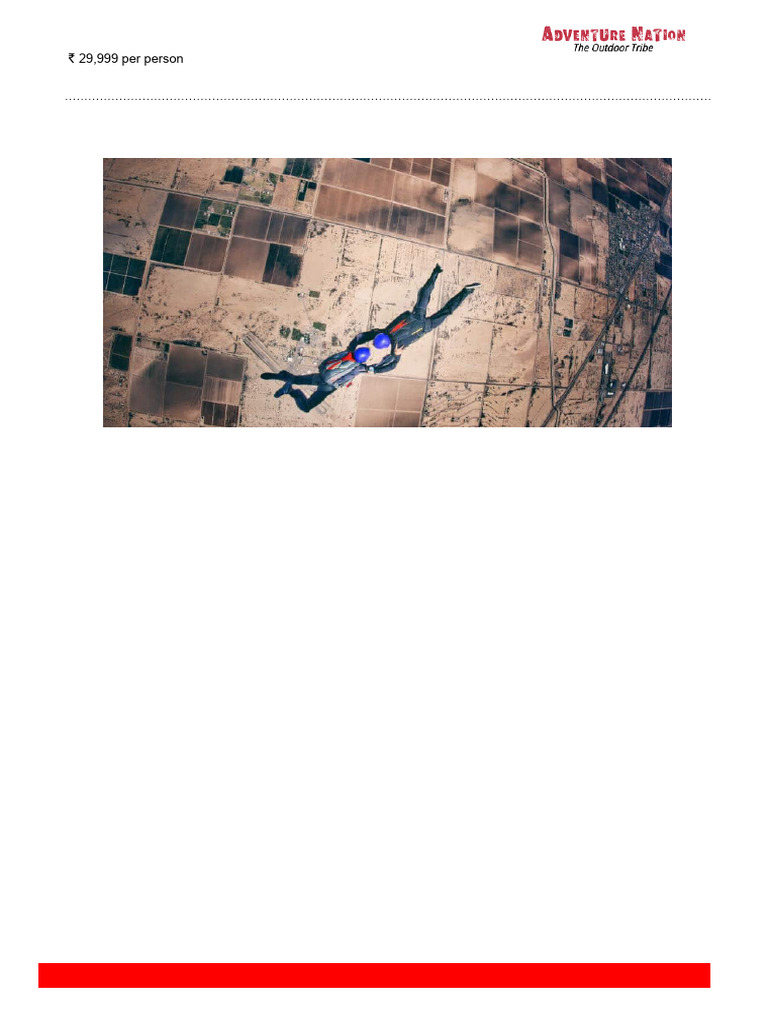 Skydiving Near Delhi - India | PDF | Parachuting | Falling