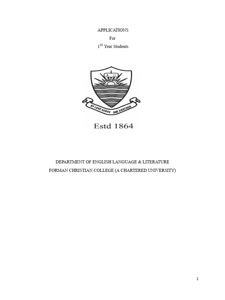 College Application Samples for Students | PDF
