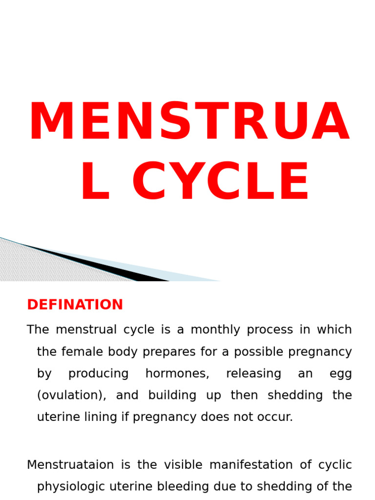 Menstrual Cycle Overview and Phases | PDF | Menstrual Cycle | Endocrinology