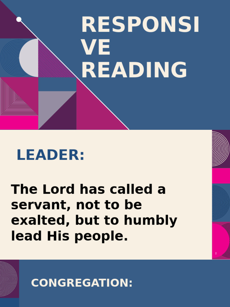 Responsive Reading PDF