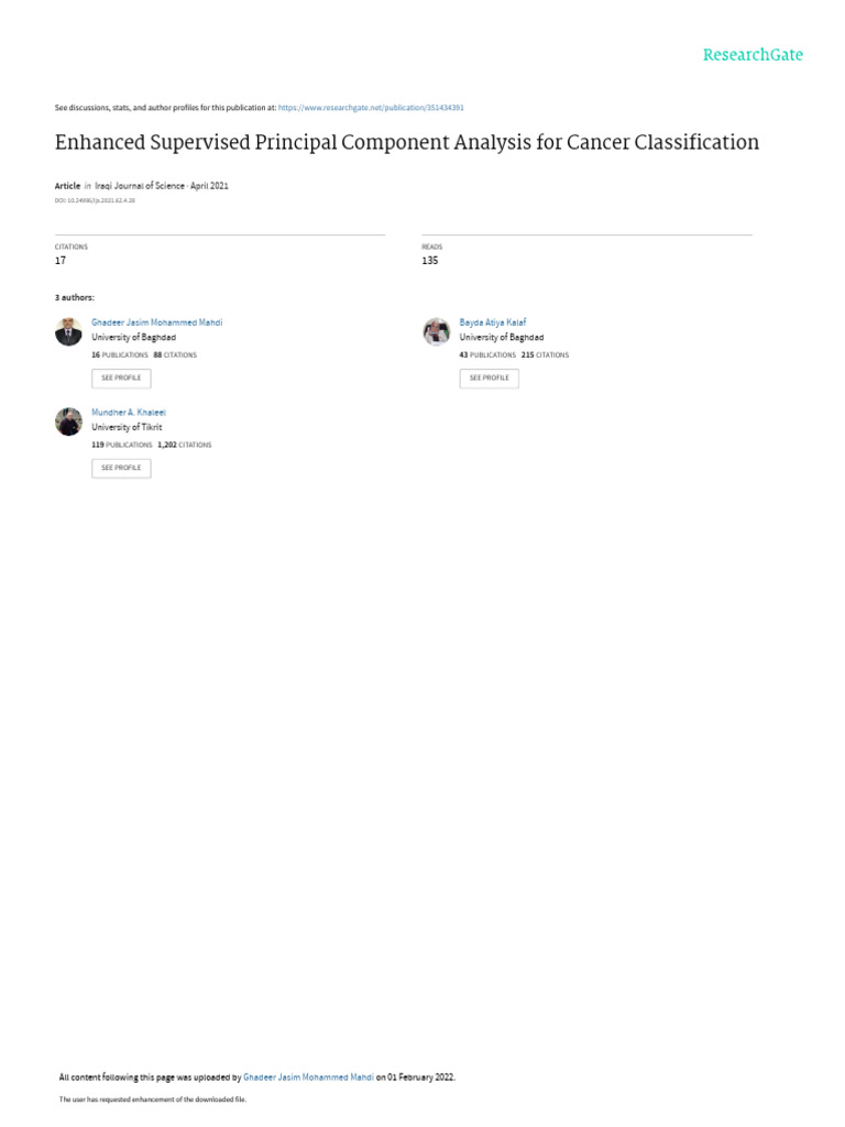 SPCAforcancer | PDF | Principal Component Analysis | Eigenvalues And ...
