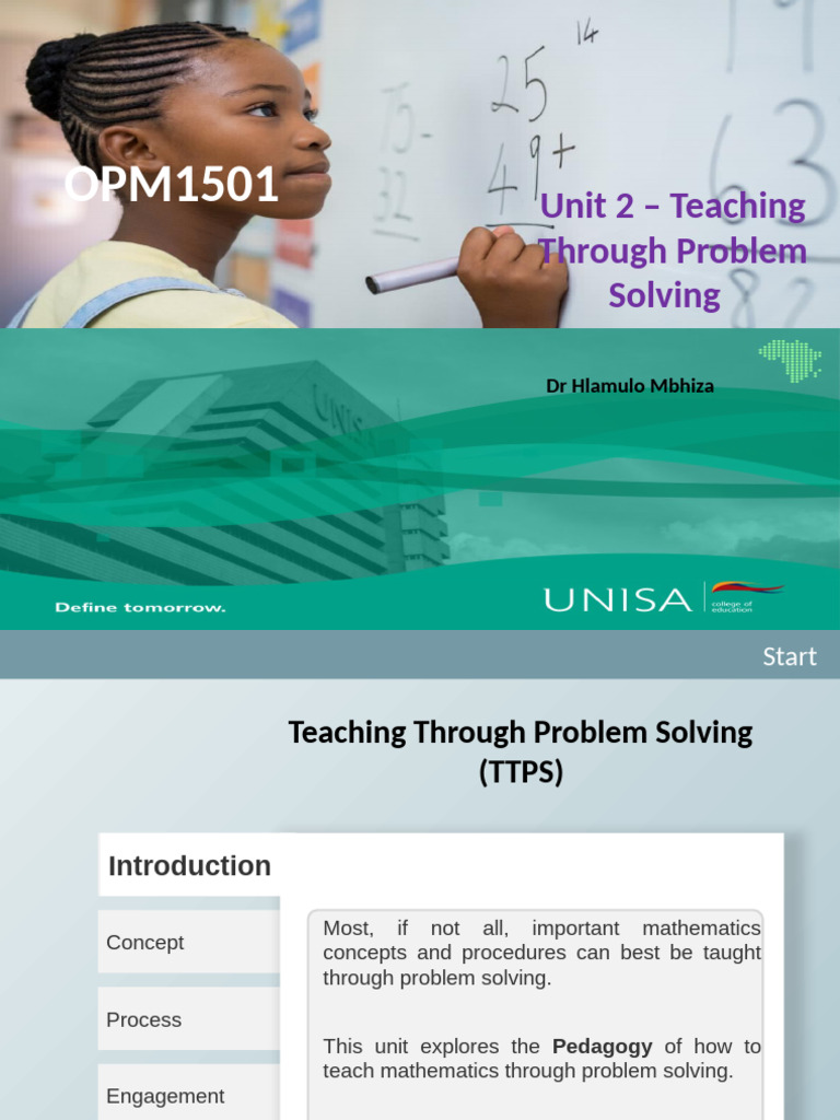 Teaching Mathematics via Problem Solving | PDF | Learning | Concept