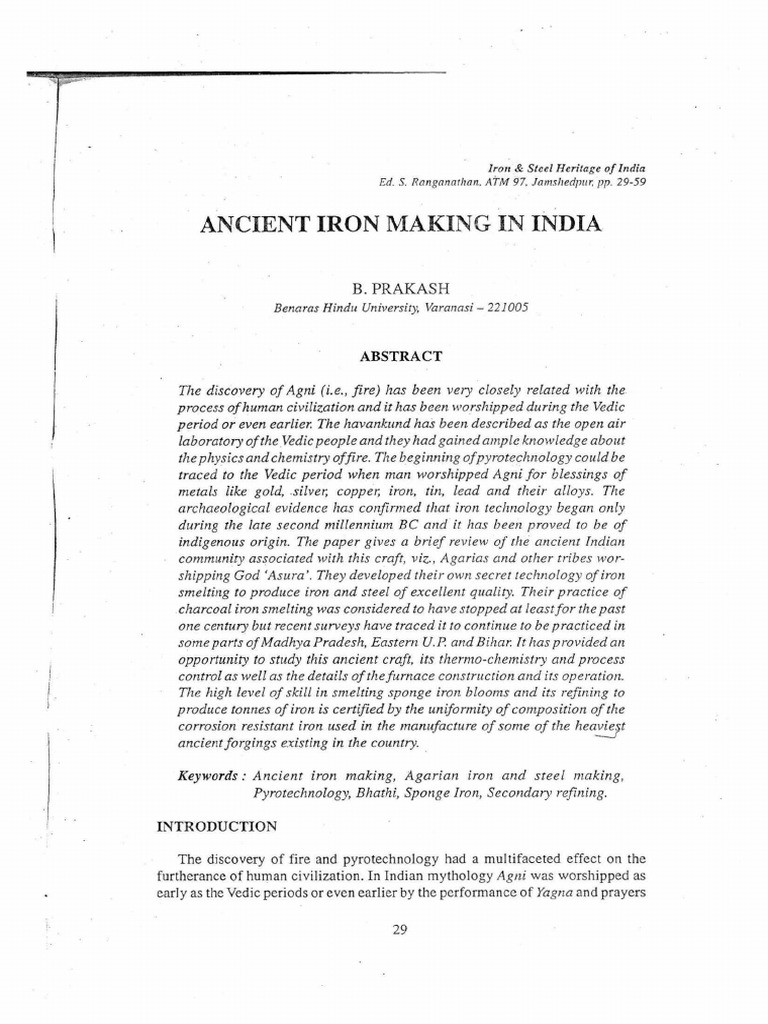 Ancent Time Iron Making PDF | PDF | Iron | Metals