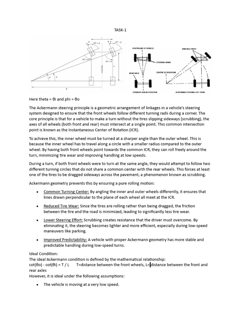 Anti-Ackermann Steering Explained | PDF | Steering | Mechanics