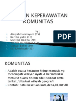 Asuhan Keperawatan Komunitas