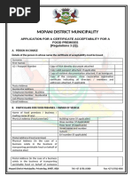 Certificate of Acceptability Application Form | PDF