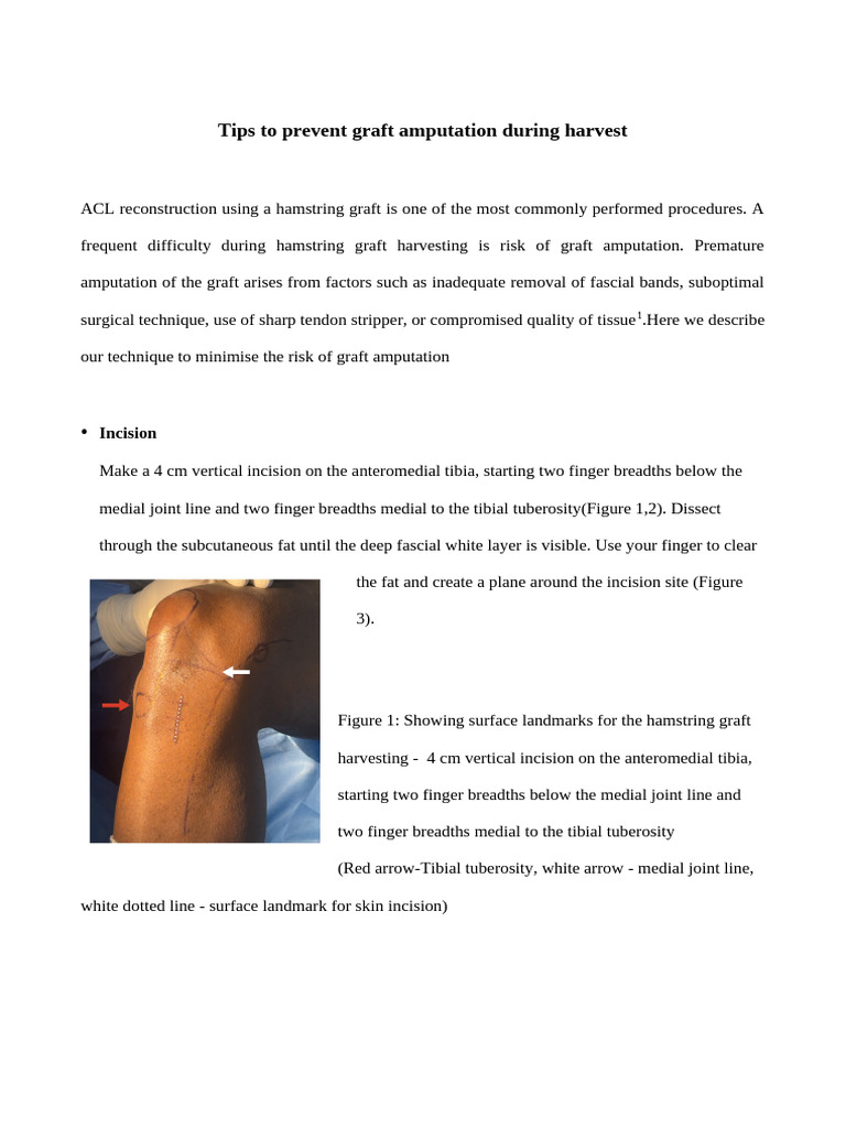 Tips To Prevent Graft Amputation | PDF | Anatomical Terms Of Location ...