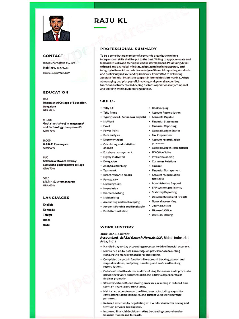 Raju Resume | PDF