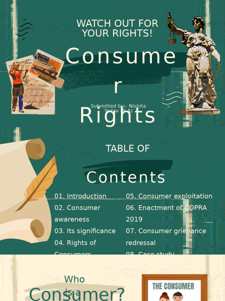 Class 10 Consumer Rights Awareness | PDF | Consumer Protection ...