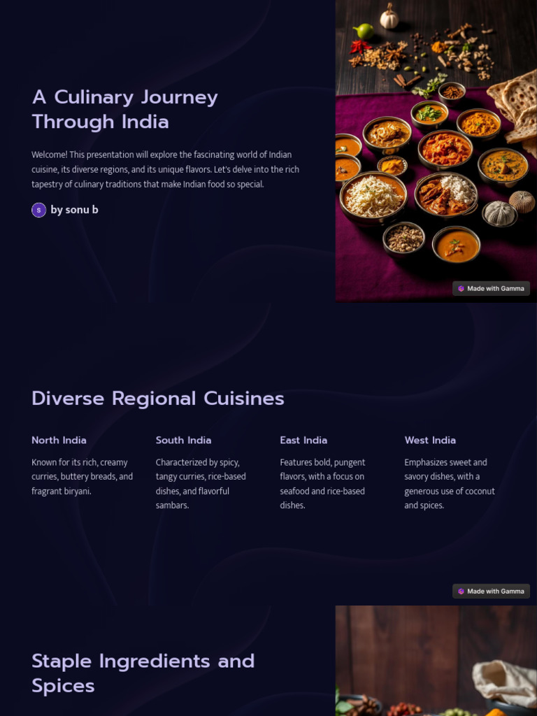 Exploring Indian Culinary Diversity | PDF | Indian Cuisine | Curry