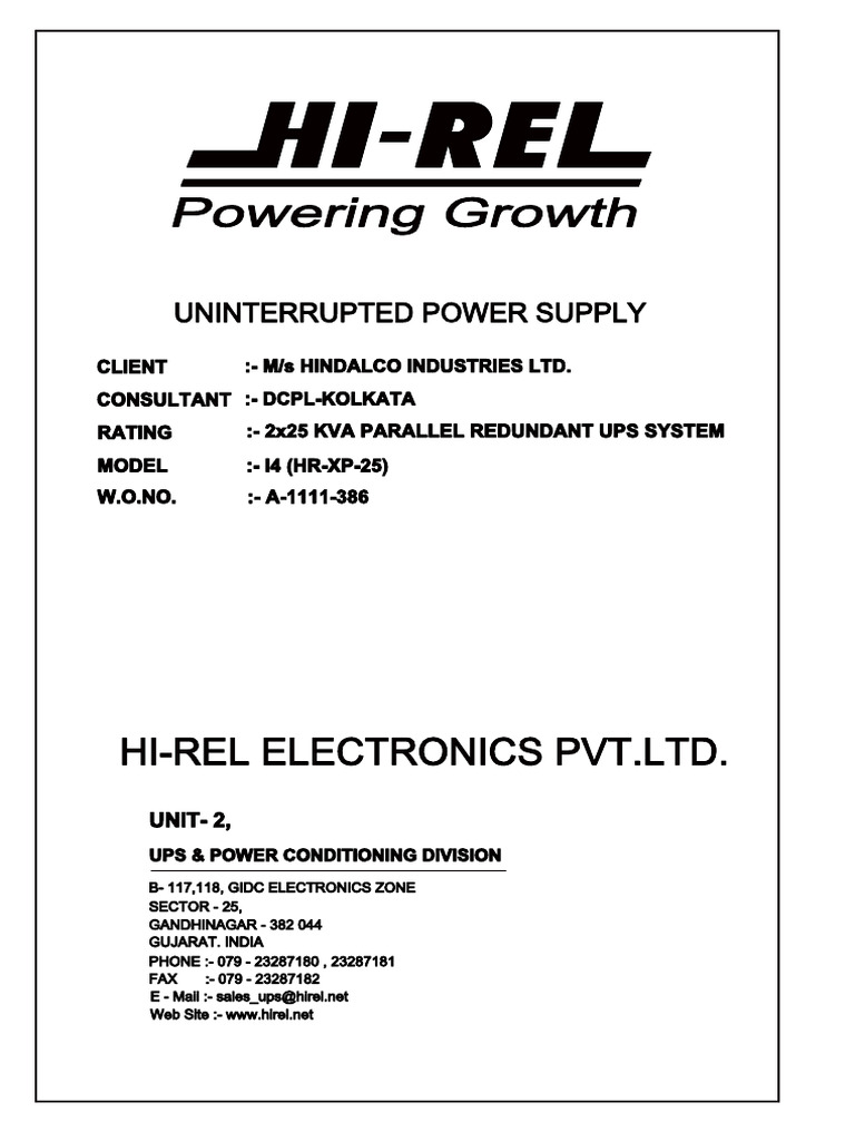 UPS Battery Sizing Calculation Guide | PDF | Power Inverter | Amplifier